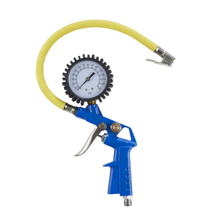Factory Supply Digital Car Tyre Inflator Tyre Inflating Gun with Air Compressor Pressure Gauge Manometer