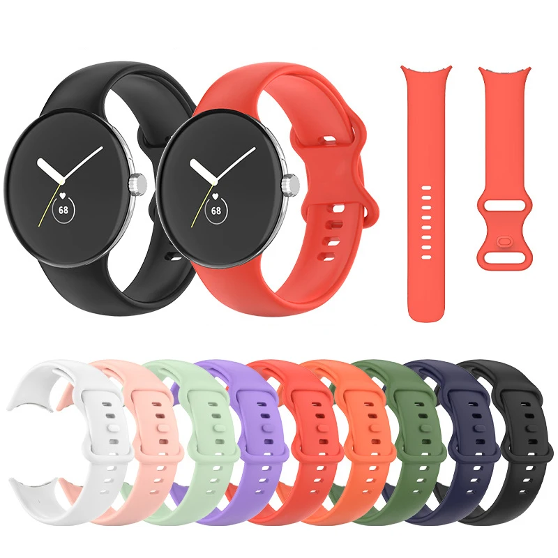 Wholesale Price Soft Sport Watch Band Comfortable Silicone Strap for google pixel watch