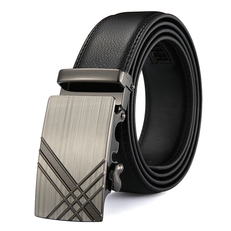 Luxury Men Automatic Buckle Belts Cowhide Leather Waist Strap Belt Male High Quality Jeans Men Waistband For Trousers