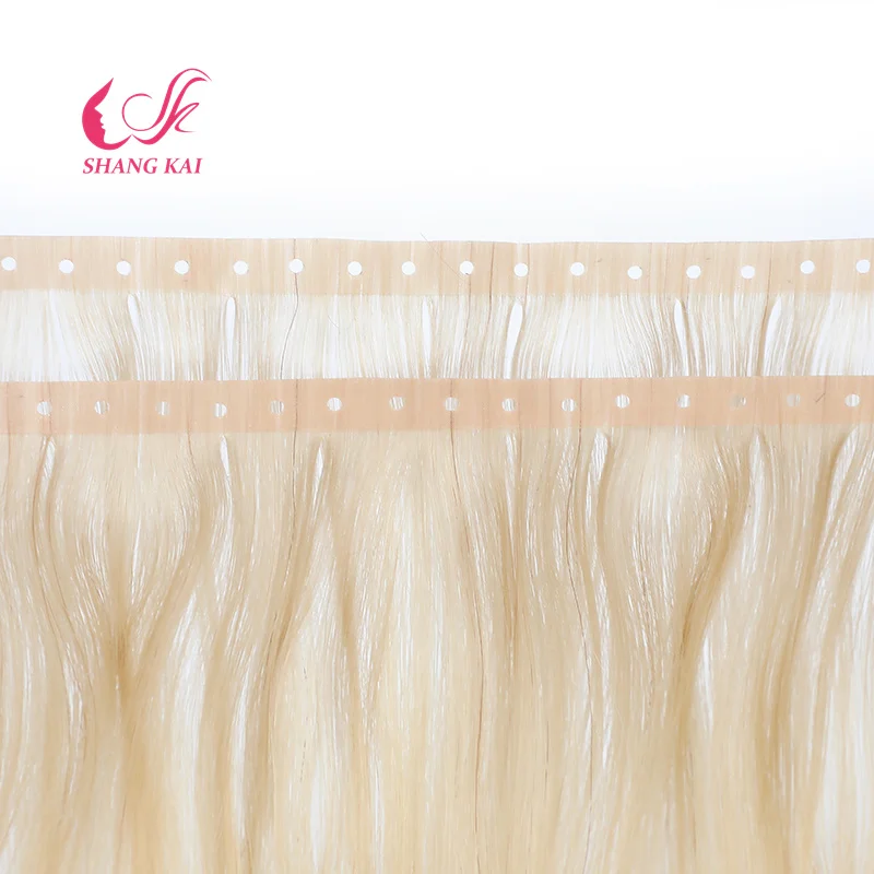 Hot Selling New Style Twin Tab Injection Tape Ins Full Cuticle Aligned Virgin Hair Double Sides Hole Weft Hair Extensions