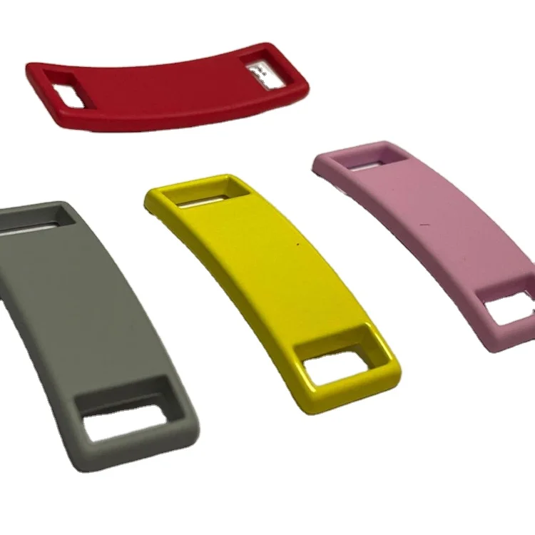 wholesale Dubraes Name Plate Tag factory price Custom Logo Engraving Shoe Lace Charms Metal Tags shoelace decoration tag