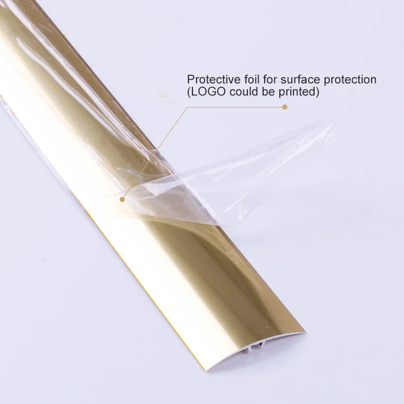 Foshan FSF Free Sample Decoration Materials Aluminum Aluminium Gold Threshold Flooring Trim Tile Transition Edge Strips