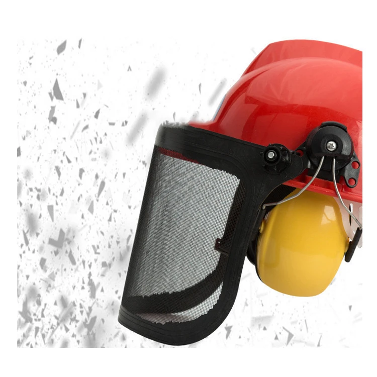 Gardening guard mowing face guard iron wire anti-dust sawdust chain saw garden iron mesh protective equipment shield