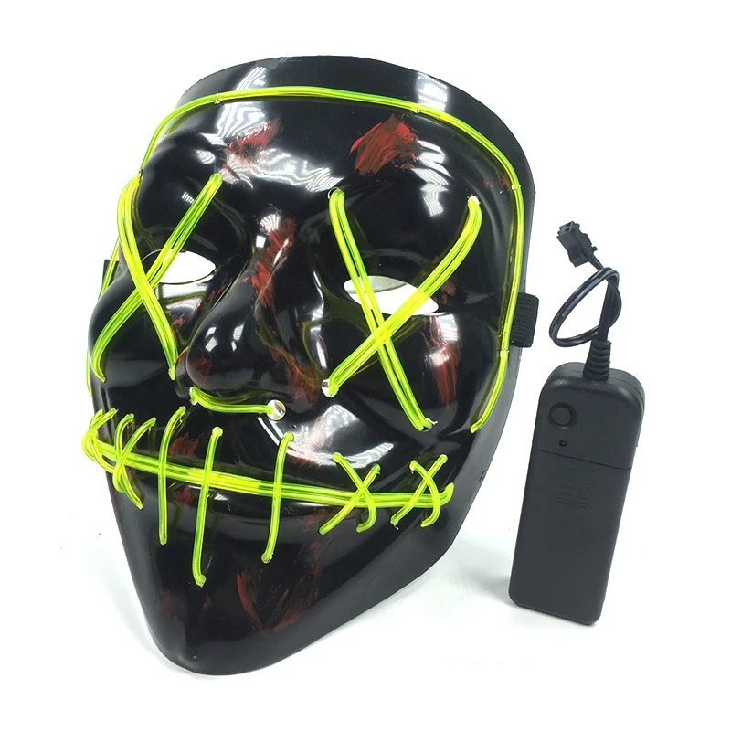 Parties Hot Selling Shenzhen Neon Party Mask Led Rave Mask Halloween