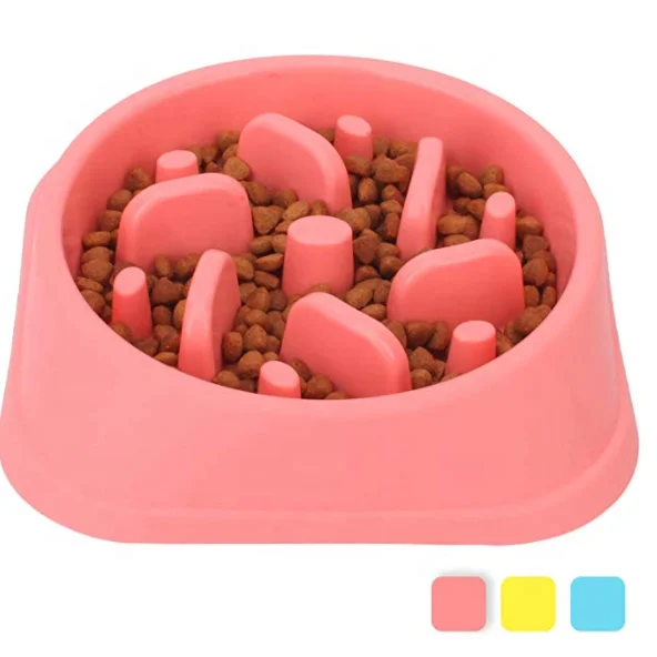 amazon hot sale pet slow eating interactive dog slow eating healthy food feeder bowl