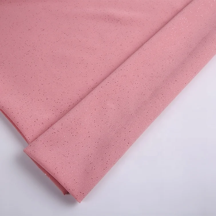 
Africa fabric dress GEORGETTE WOVEN 4 way stretch brushed spandex elastic polyester wholesale sequin fabric 