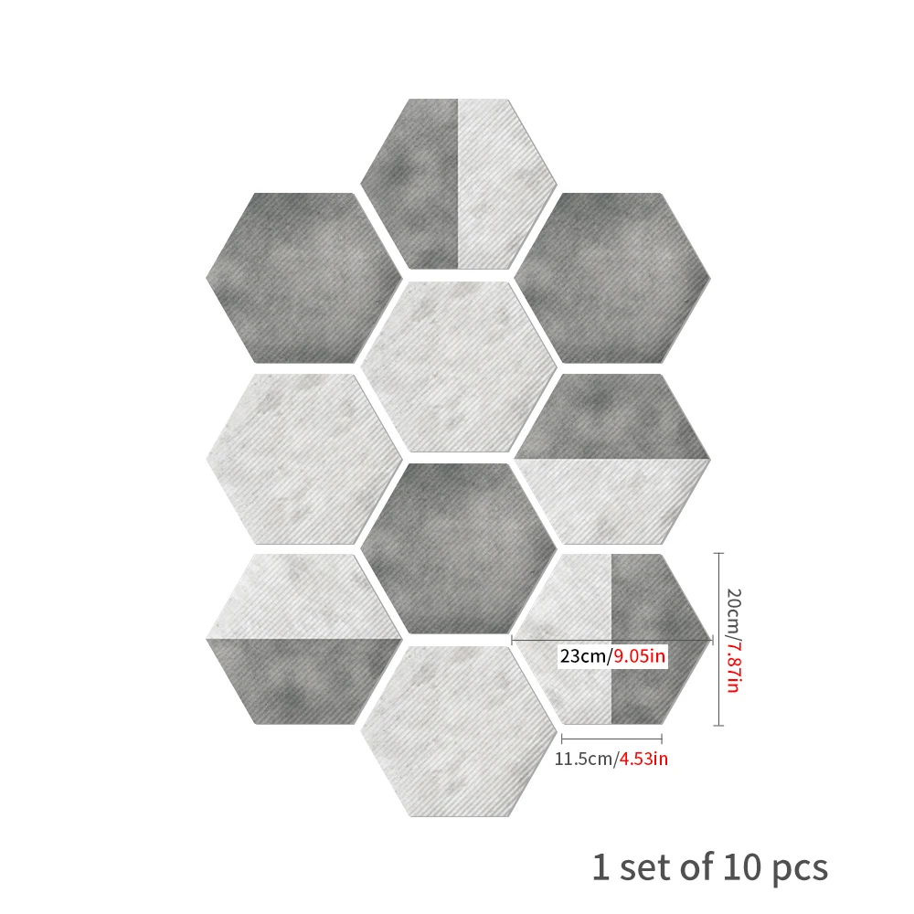 Indoor Hexagonal Kawaii Cartoon Animal Hexagon Graphic Functional Custom Footprint Floor Sticker