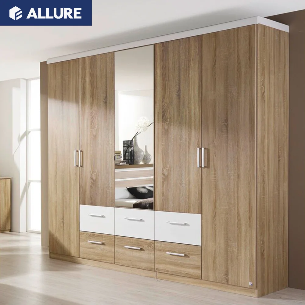 Allure Modern Metal Pallet Wood Home Furniture Customized Wardrobe Closet Wardrobes Bedroom Wooden Dress Bedroom Cabinet Bedroom
