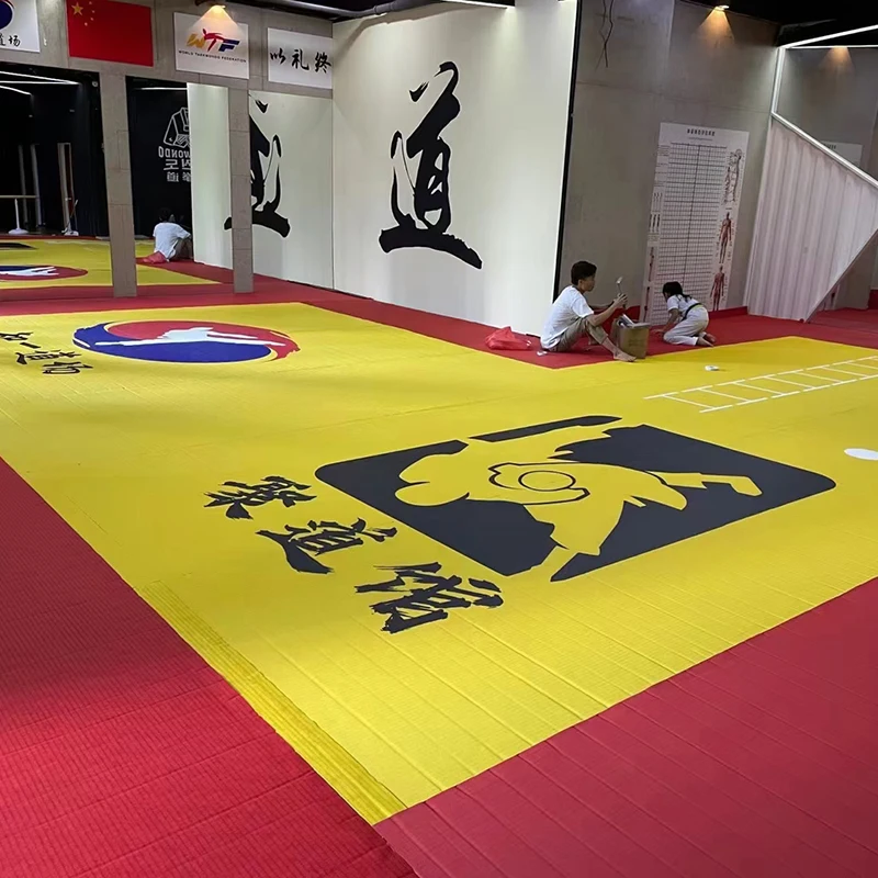 Factory Wholesale Foldable Mat Karate Taekwondo Tatami Aikido Floor Mats Xpe Gymnastics Cheerleading Mat