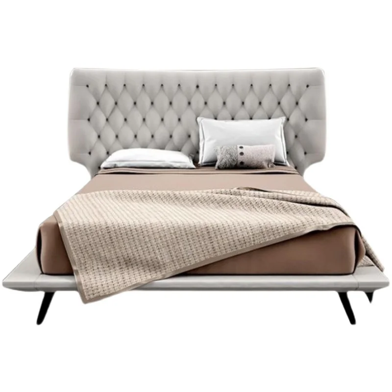 Modern Upholstered Platform Botton Bed Room Furniture Bedroom Set