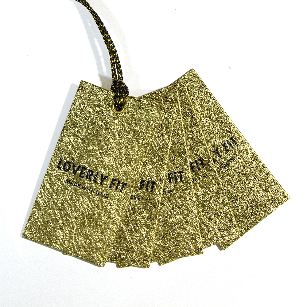 Name Logo Brand Tags Kraft Paper Tags Metal Eyelet Clothing Hang Tags Custom Free Design Printing