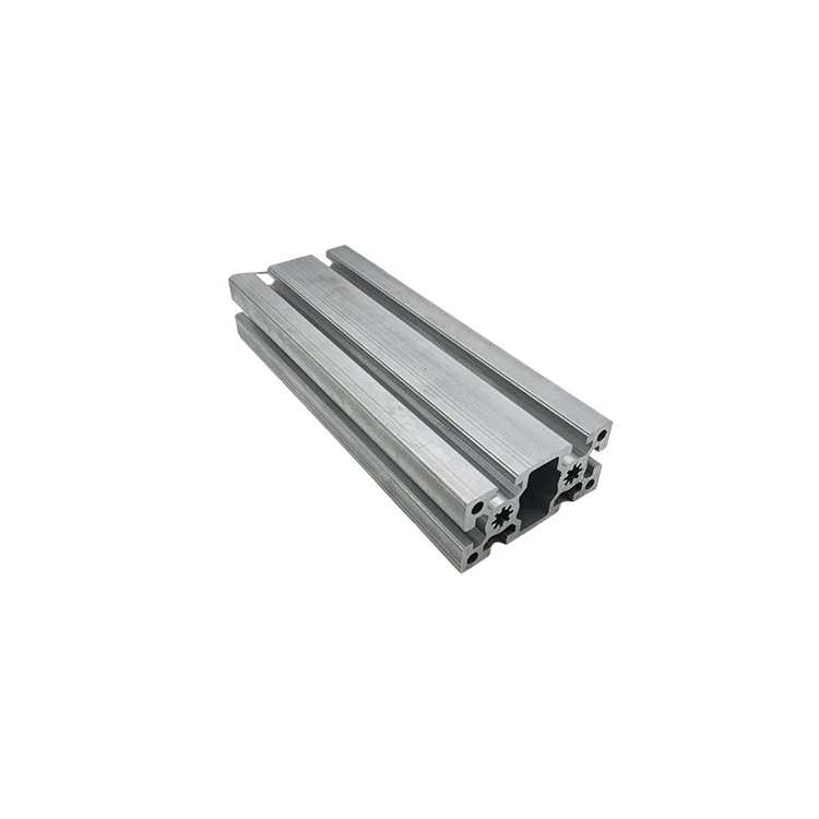 6063 Aluminum Extrusion Profile Frame T- Slot Custom Extruded Black Anodized Polished Industrial Aluminum Profile