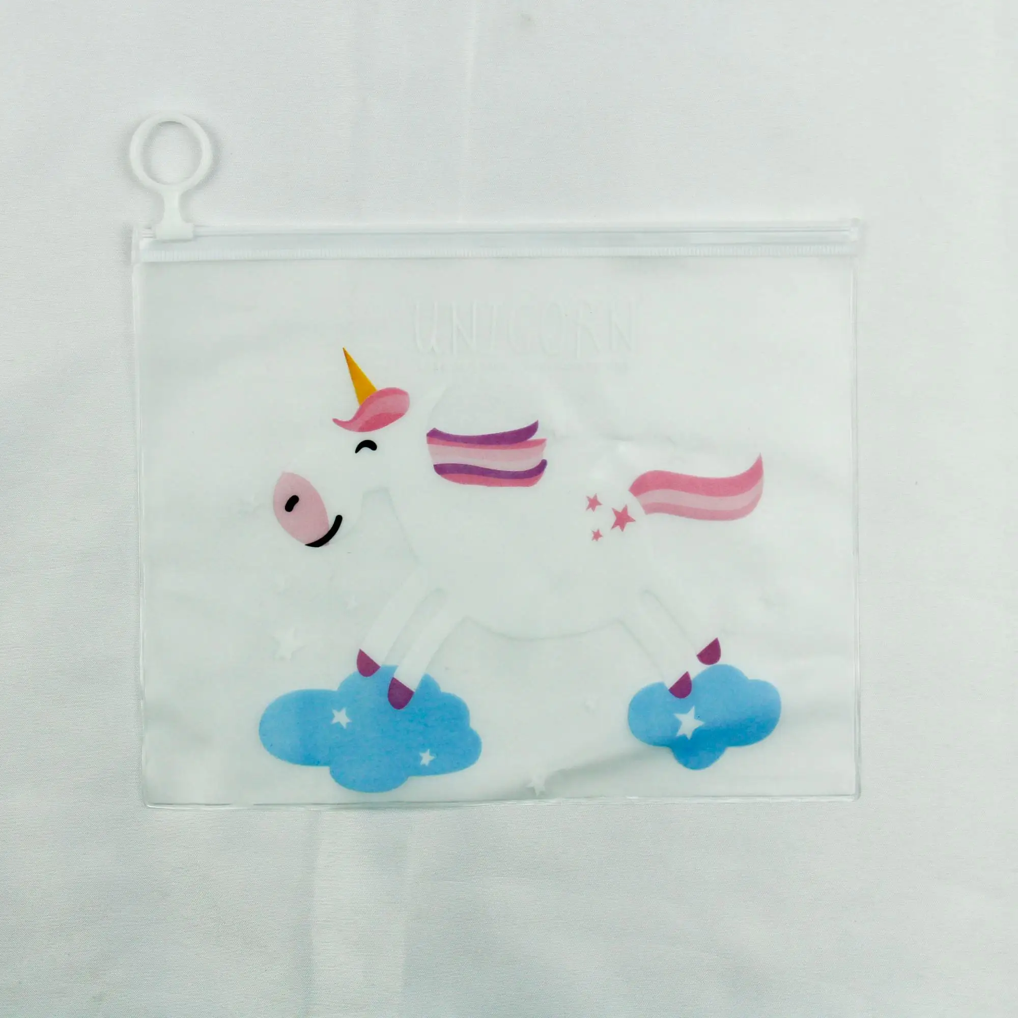 children kawaii stationery ladies clear waterproof plastic zip lock document bag