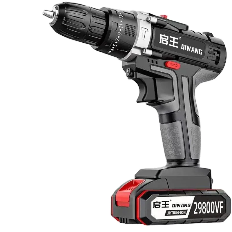 Industrial-grade super high-power hand drill lithium electric double-speed charging drill impact drill home multi-function elect
