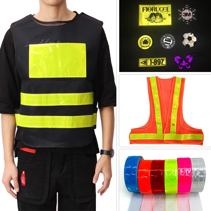 YouGuang Warning Reflective Tape High Gloss Pvc Reflective Crystal Tape For Clothing Reflective PVC Tape