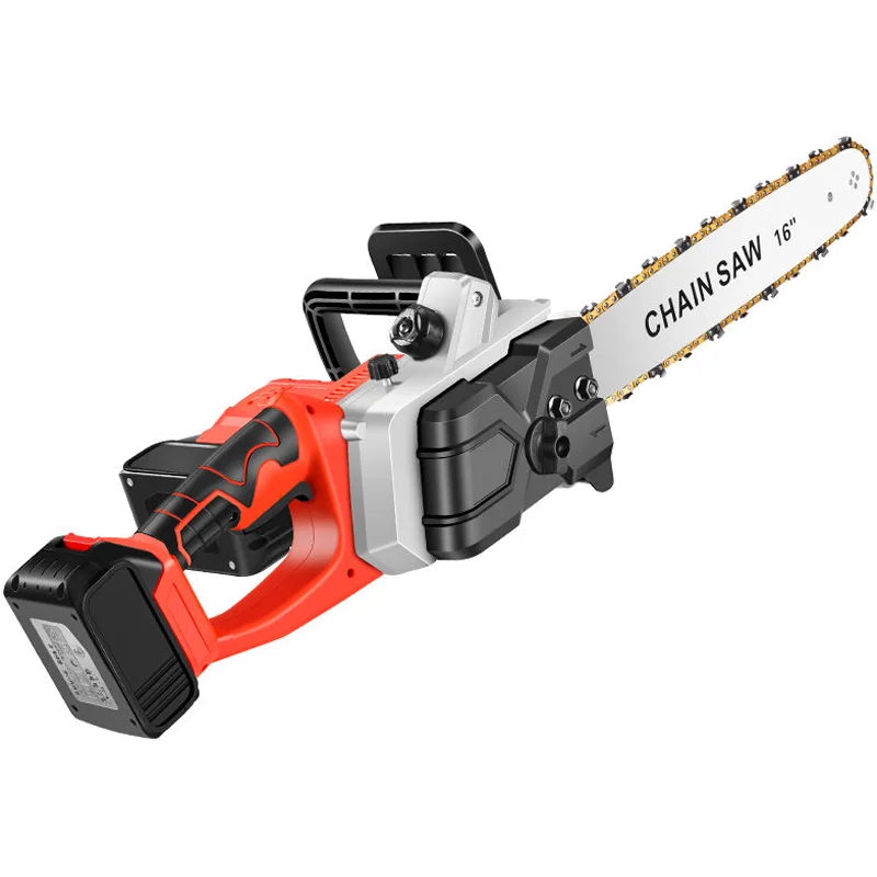
Professional Wood Cutting Machin 16 Inch Chainsaw Tree Trimming Wood Cutting Lithium Battery Electric Power Chain Saw 