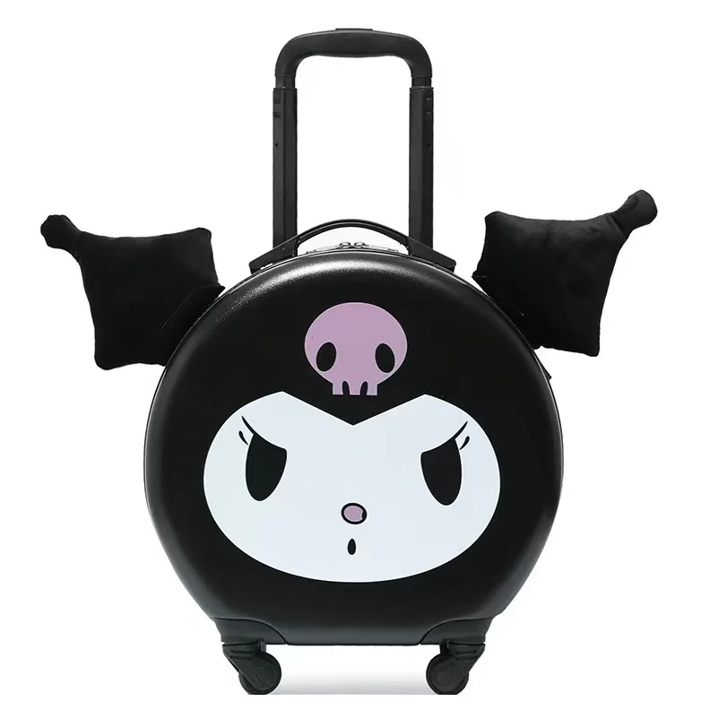 Kouromi Luggage Small Cute Travel Box Universal Wheel  Cartoon Hello Cat Suitcase
