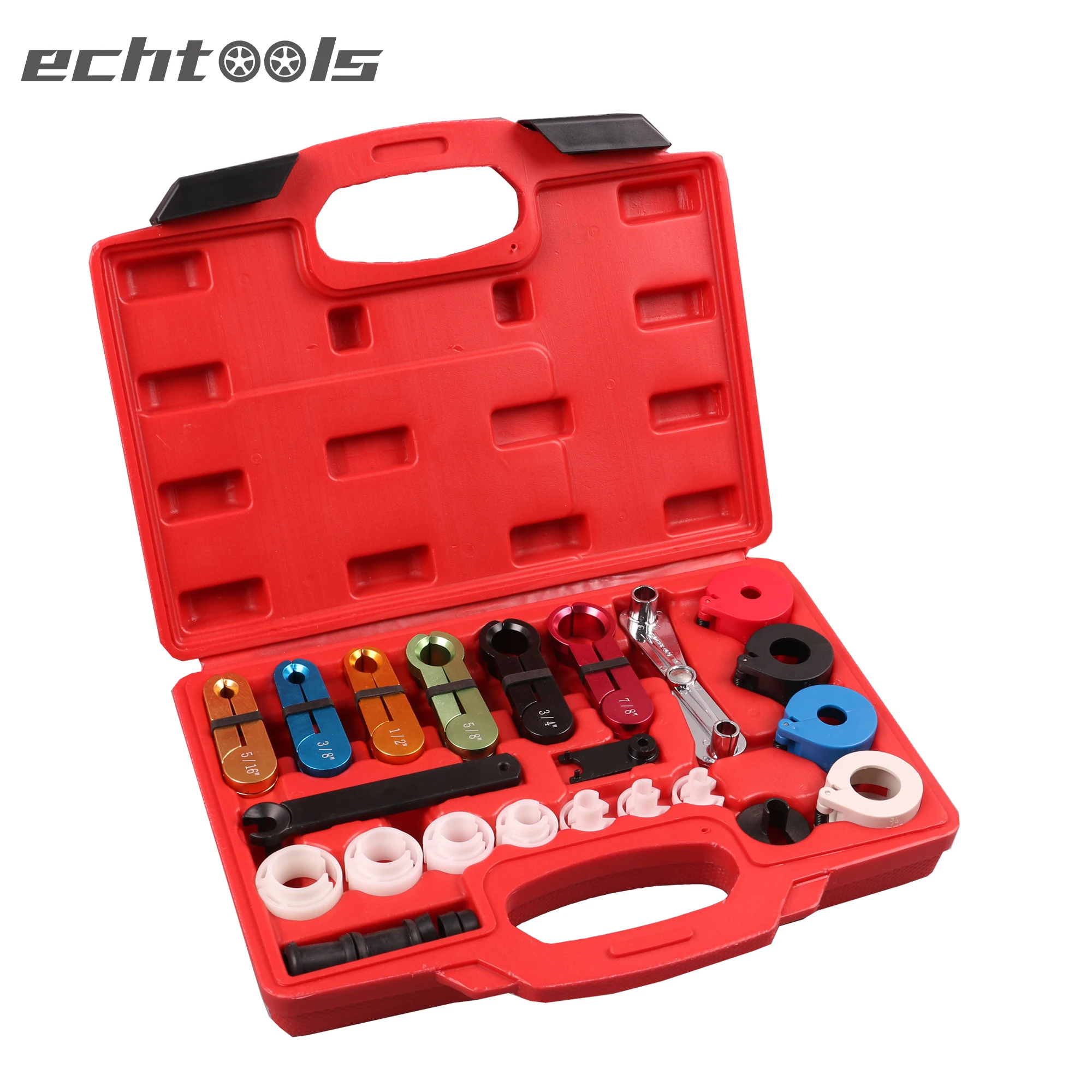 23PCS Car Fuel Line Quick Connector Remover Fuel Pipe Removal Cooling Refrigerant Tool Tubing Quick-connect Removal Set EC1521