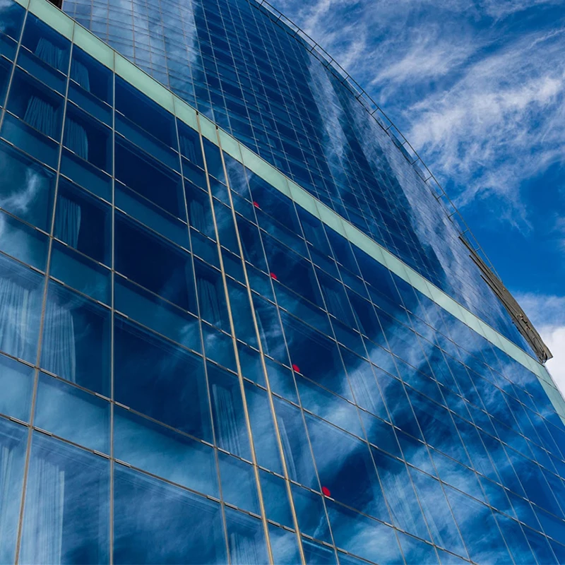 Aluminum Alloy Energy Saving Soundproof Reflective Low-e Insulated Glass Unitized Curtain Wall