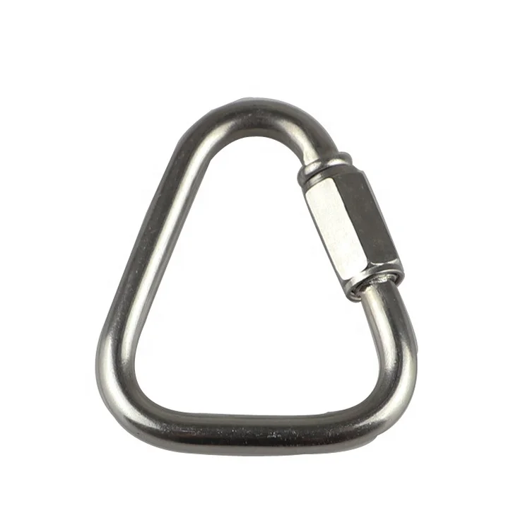 304 Stainless Steel Chain Link Triangle Ring Connecting Link Ring with Self Locking
