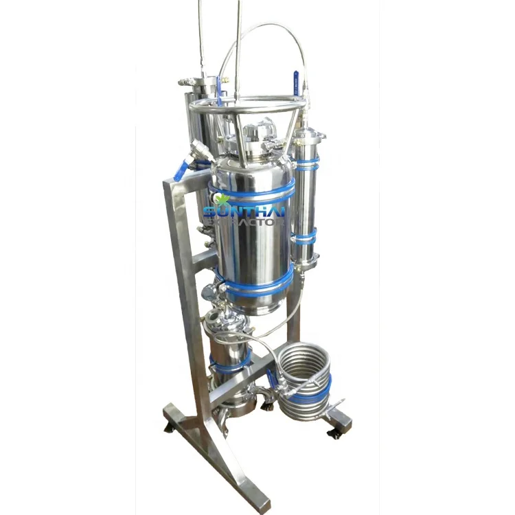500Gram Complete Jacketed Passive Extraction System 1lb Top Fill Rack Mounted Closed Loop Extractor