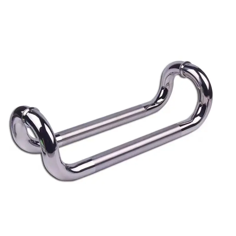 American CR L BM Tubular Chrome Bathroom Back To Back Shower Enclosure Room Glass Door Pull Handle