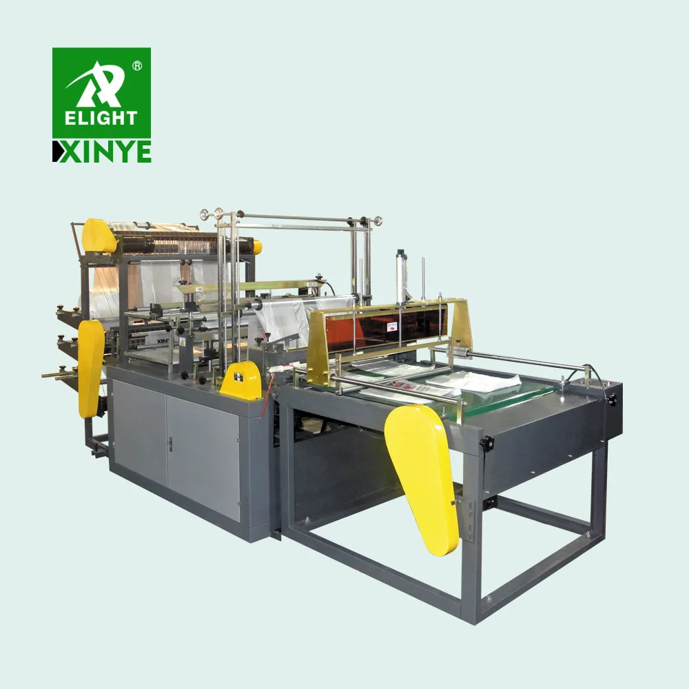 Multi functional six line plastic t shirt bag shopping bag garbage bag making machine price