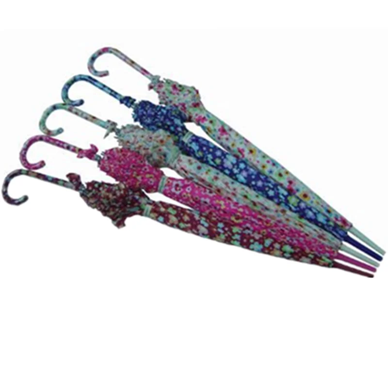 Gift Umbrella Manufacture Manufacture 60cm 8K Special Curved Handle Colorful Ladies Fashion Stick Umbrella