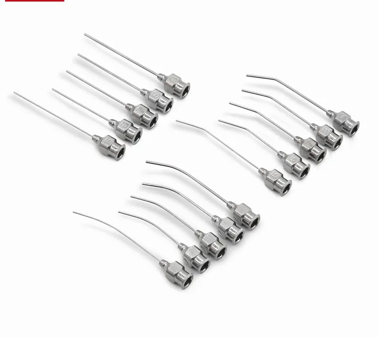 Eye instrument Lacrimal duct irrigating needle Oral irrigating needle Straight curved Angle stainless steel eye tool