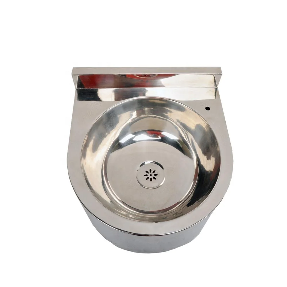 YUSUN Prison Jail High Security Wall Mounted Stainless Steel Wash Basin