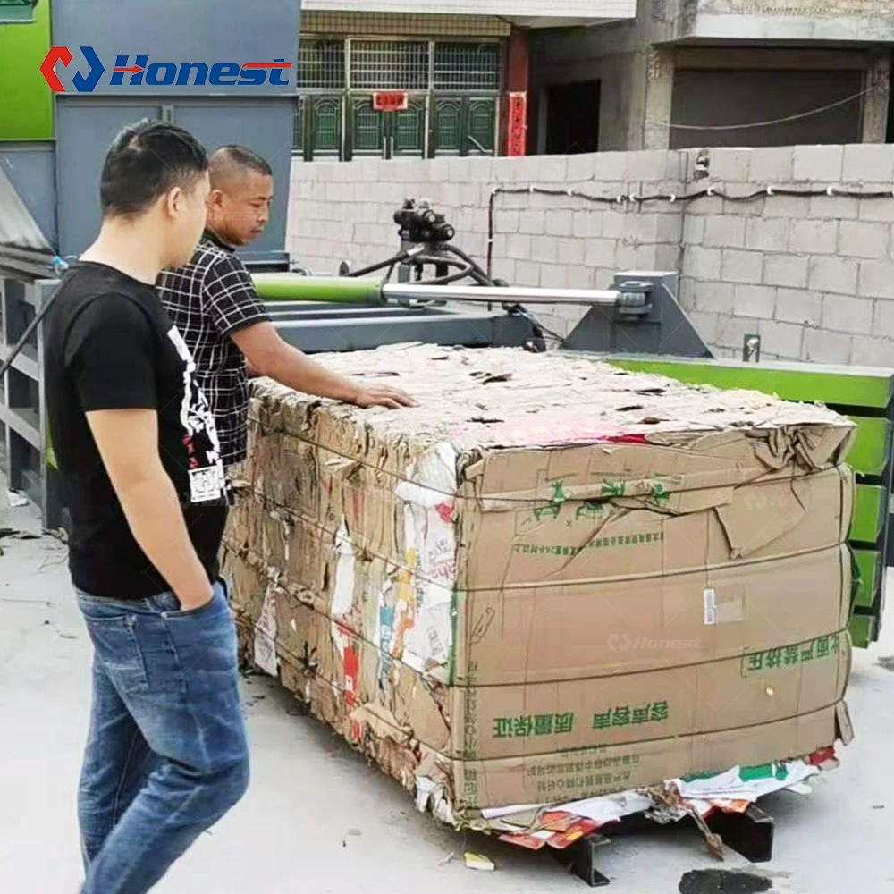  Recycling Baling Used Clothes Cardboard And Paper Carton Compress Baler
