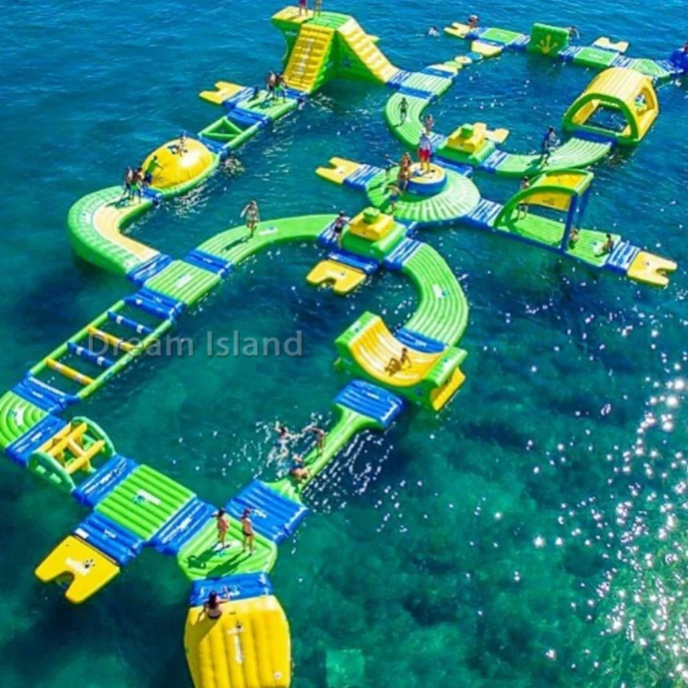 Commercial inflatable water park outdoor for adult combination aqua mobile inflatable floating park