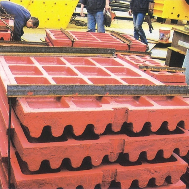 Jaw crusher spare parts jaw plate  side plate toogle plate