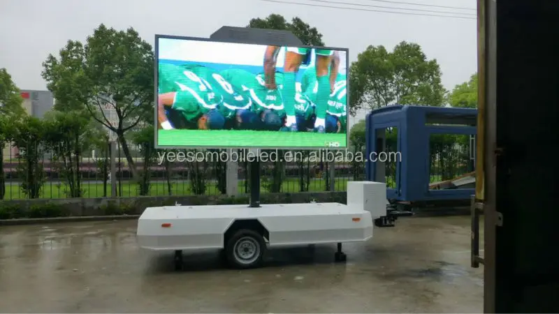 China customized led display trailer for roadshow