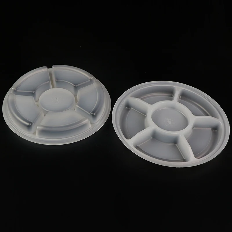6 In 1 White Insert Inner Tray Packaging Round Box With Inner Tray Food Blister Inner Tray