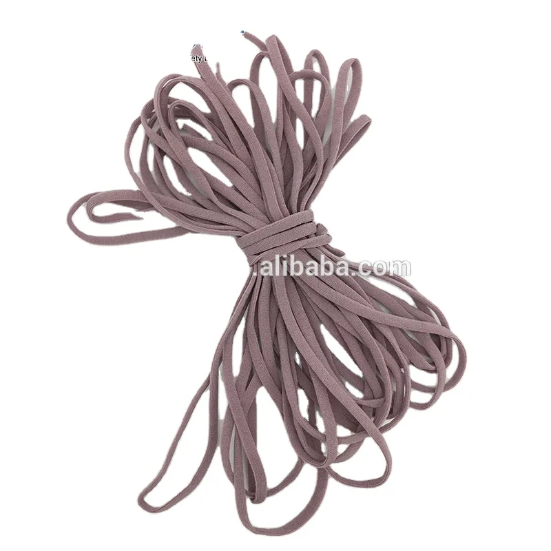 Best custom Elastic webbing earloop disposable 3mm, 5mm elastic rope