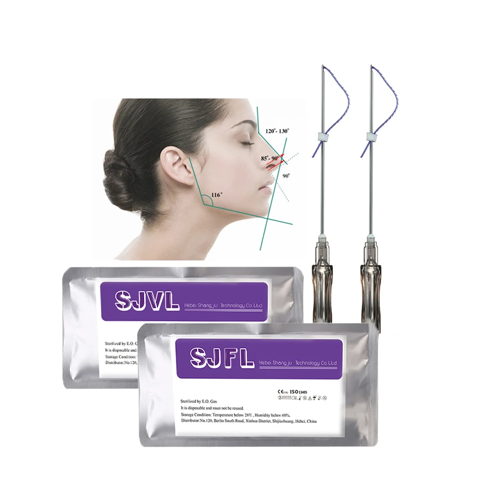 Hilos Tensores Korea 21g 38mm 50mm 60mm Nose Filling Multi Mesh Barbed Cog Nose Lifitng Plla Thread