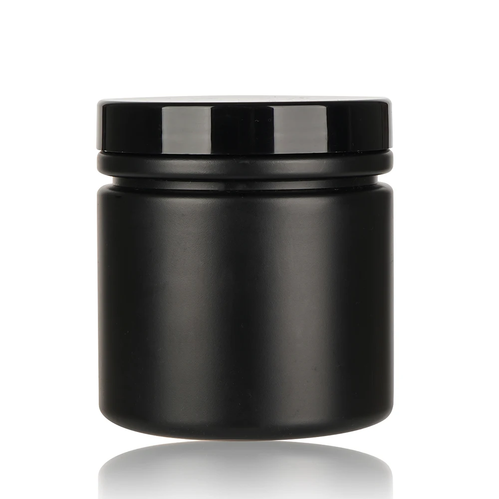 Plastic Storage Container Food Grade Nut Paint Glue Cosmetic Packaging Jar Good Sealing White black body cream Jar With Lid