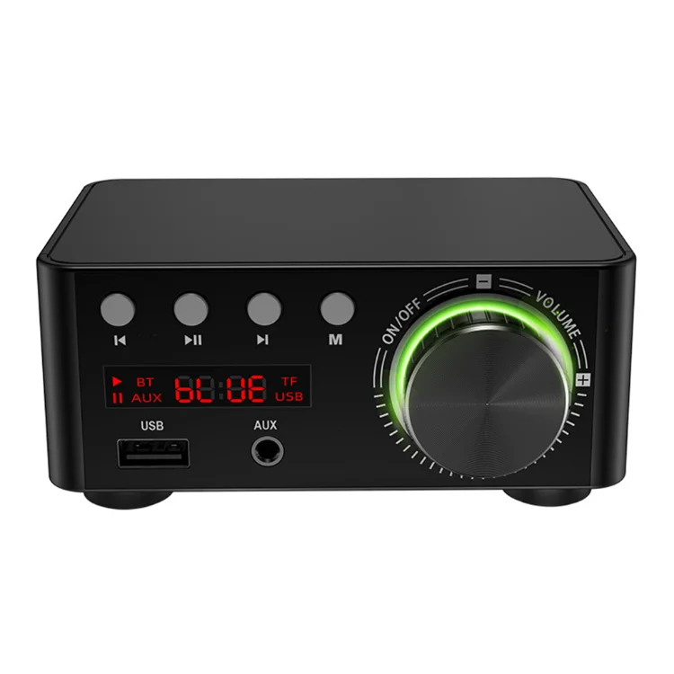 Bluetooth 5.0 Power Amplifier U-disk TF Card Playback Stereo Digital Sound Power Amp