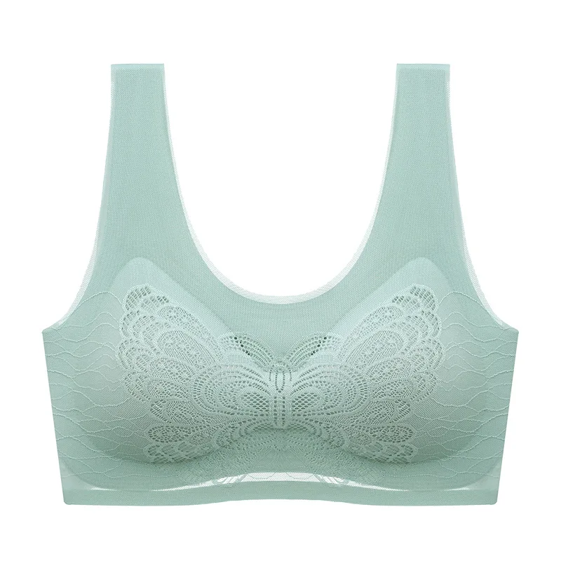 Factory Price Front closure triple breasted adjustable size women bra cross back correction lady underwear