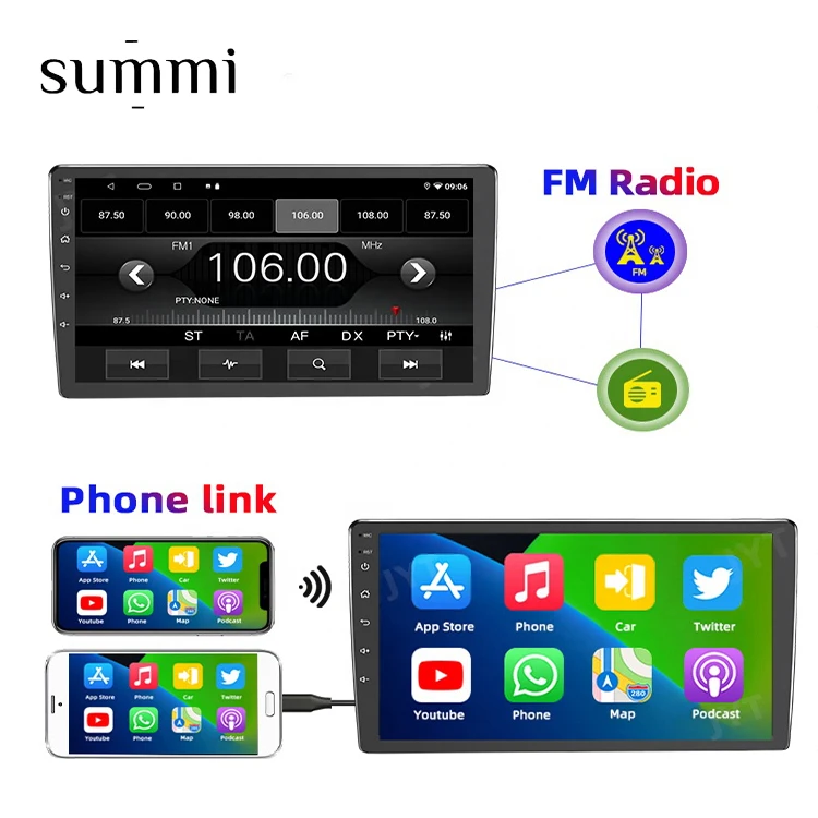 Bes-7041 Universal 9 inch Best Selling 1024*600 HD Touch Screen Android 9 Corolla with GPS