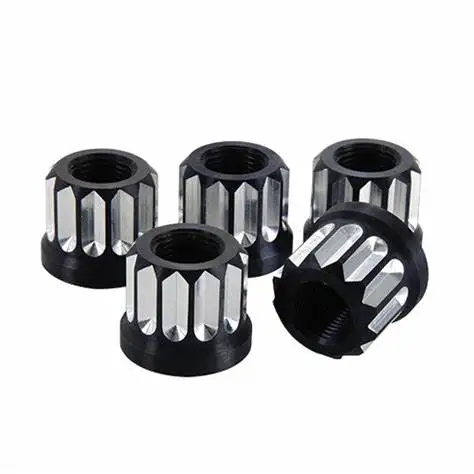 Cnc обработка на заказ OEM racing 1/2-20 заготовка короткого хвостовика наконечник гайки открытый