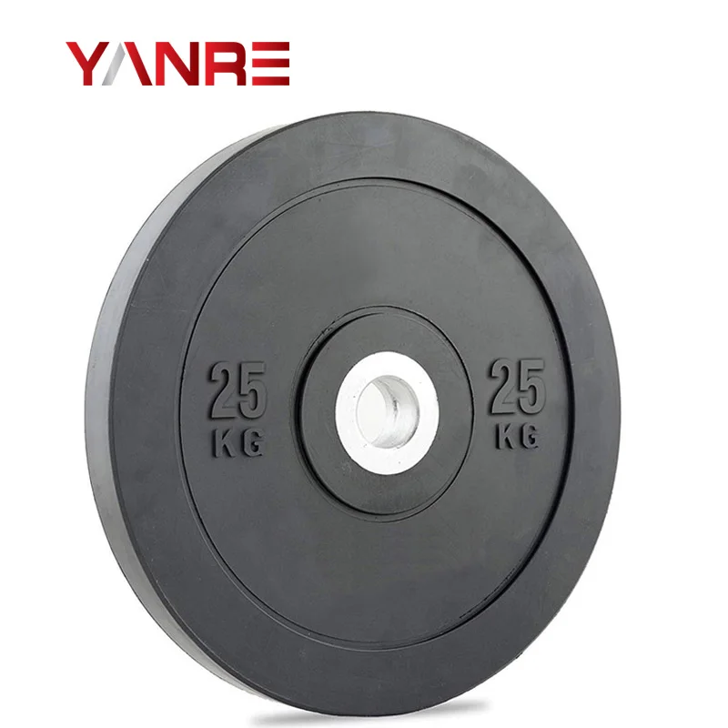 
Hot selling custom logo gym tools fitness set body building weight lifting equipment Rubber Bumper Plates 