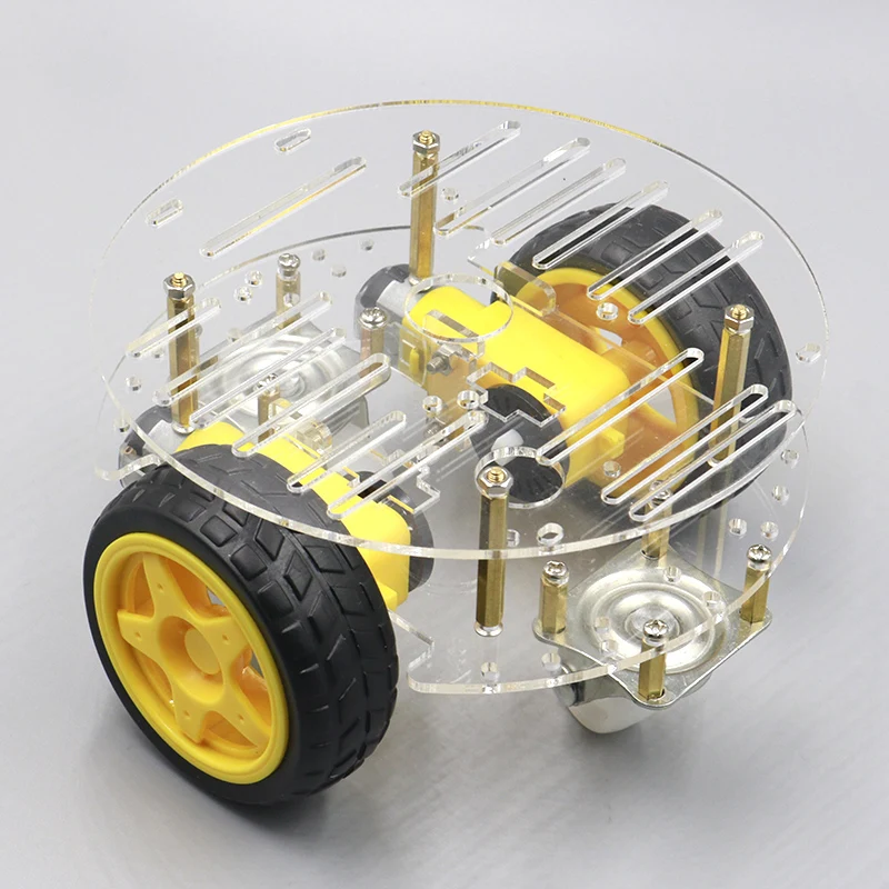 Intelligent car chassis robot tracking car obstacle avoidance car with code wheel strong magnetic motor rt-4