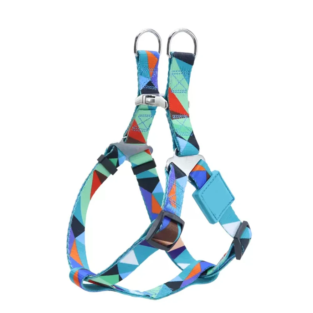 OEM/ODM High Quality Custom Printed Pattern Step In Dog Harness Personalized Sublimation Design Polyester Easy Fit Dog Harness