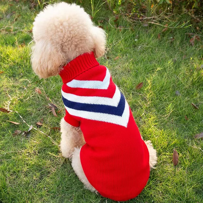 Cheap Fashion Dog Clothes Large Small Puppy Dog Christmas Knit Thick Sweater