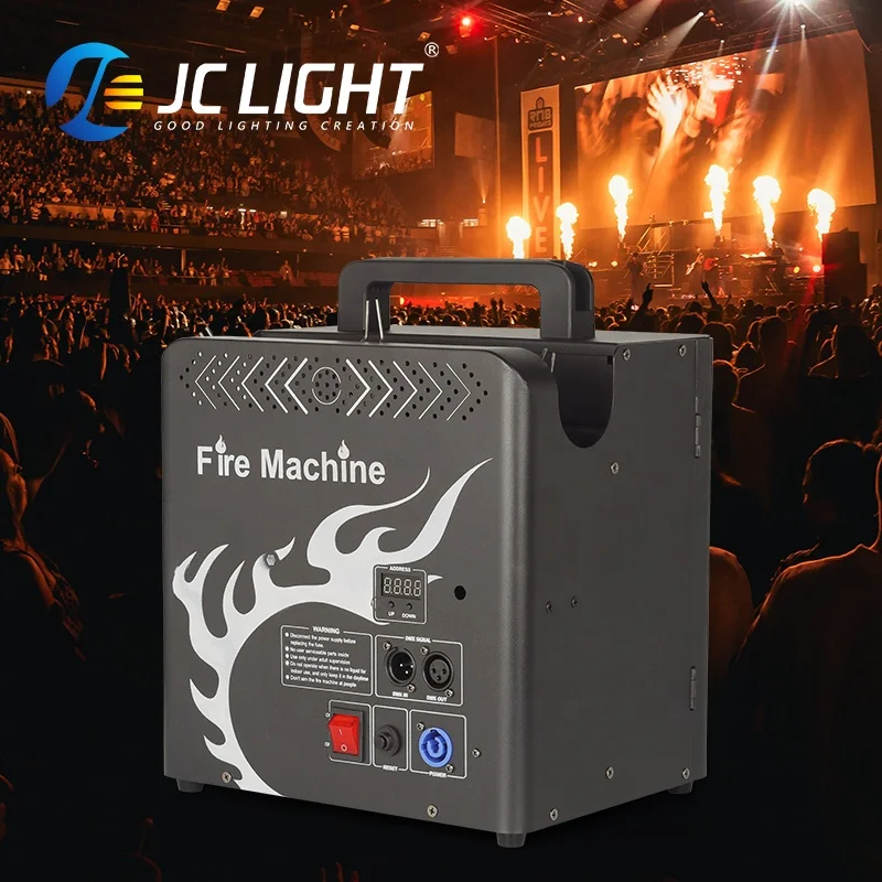 Stage Party Disco Show Colorful 300W 3 Head Fire Machine Outdoor Flame Machine