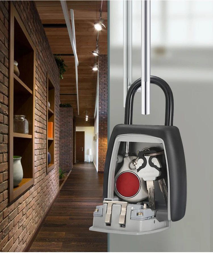 Outdoor Keyless Storage Password Portable Safe Key Box digital Combination key lock box