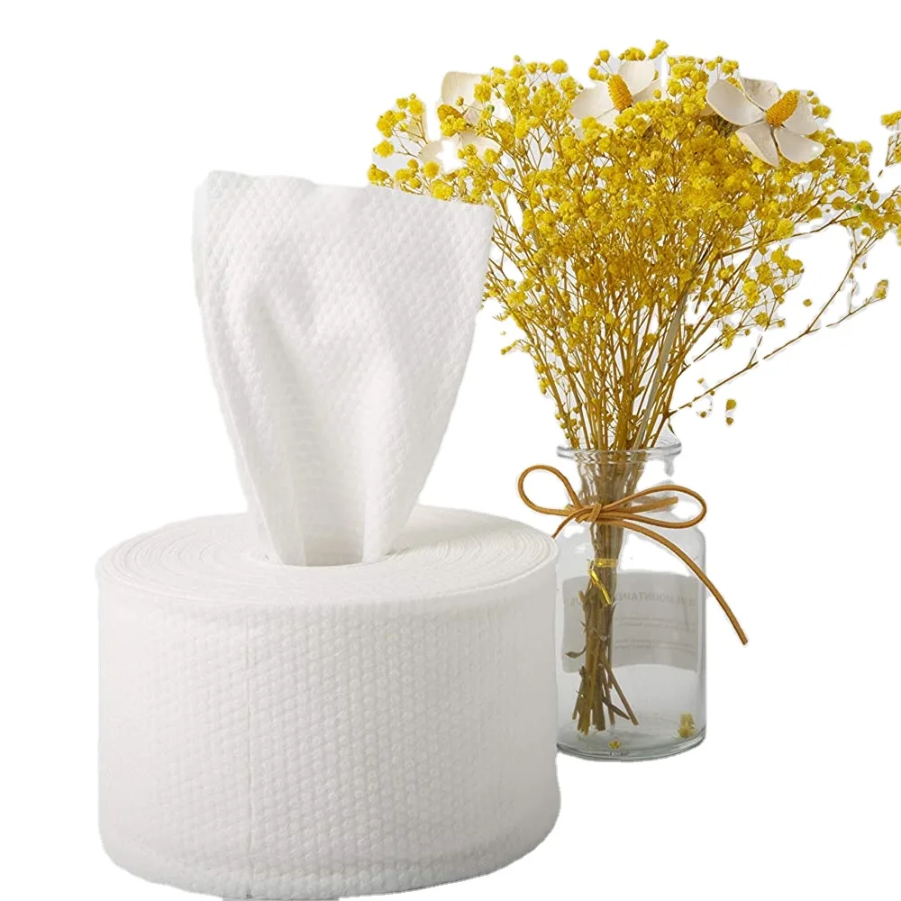 2022 одноразовое полотенце для салона красоты волос рулон хлопковой ткани лица мочалка