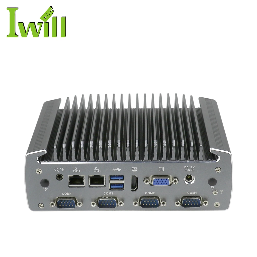 Iwill корпус из алюминиевого сплава промышленный мини-ПК 3855u 2 Ethernet системный Linux крошечный компьютер